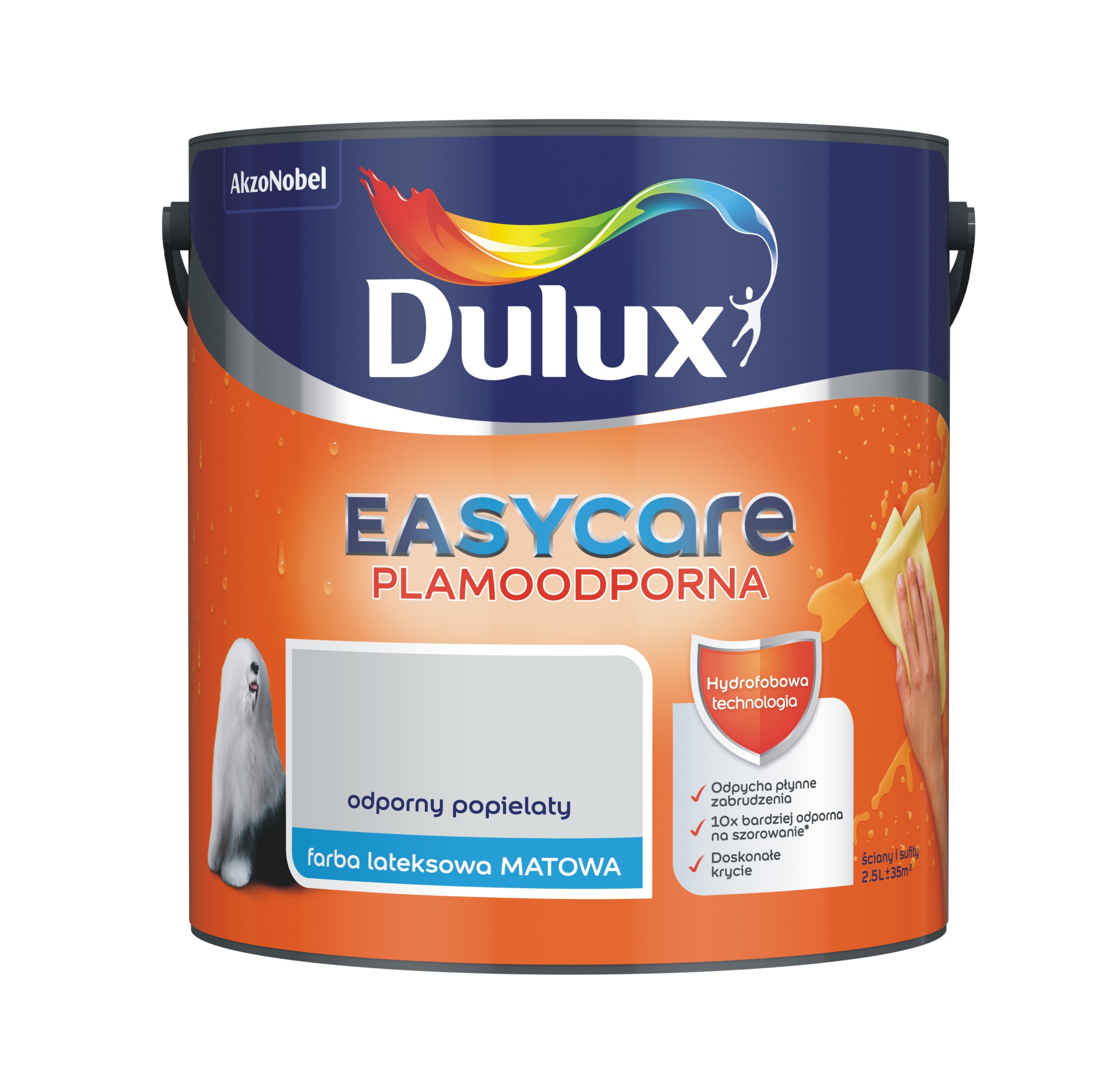 Farba Dulux EasyCare odporny popielaty 2,5l