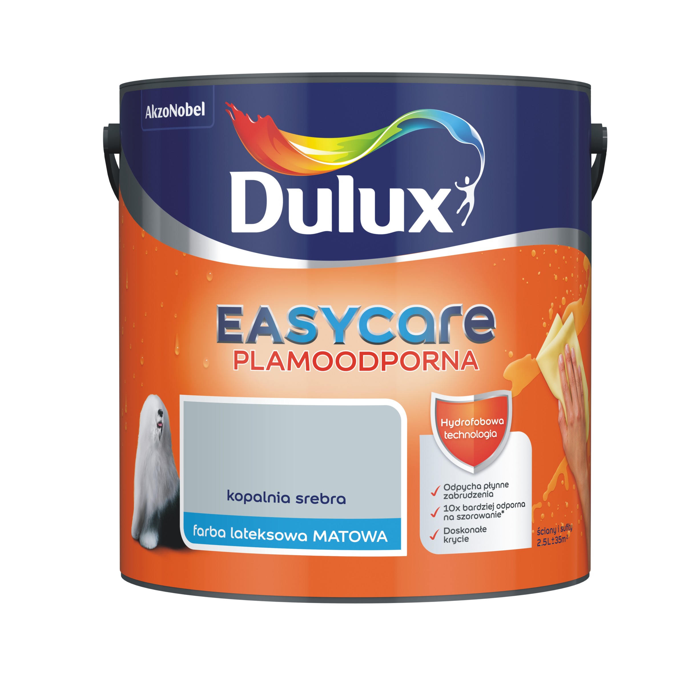 Farba Dulux EasyCare kopalnia srebra 2,5l