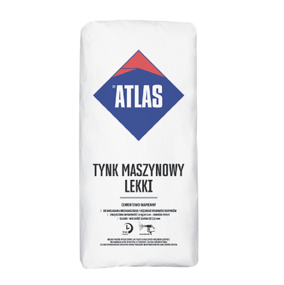 ATLAS TYNK MASZYNOWY LEKKI 30KG cementowo-wapienny