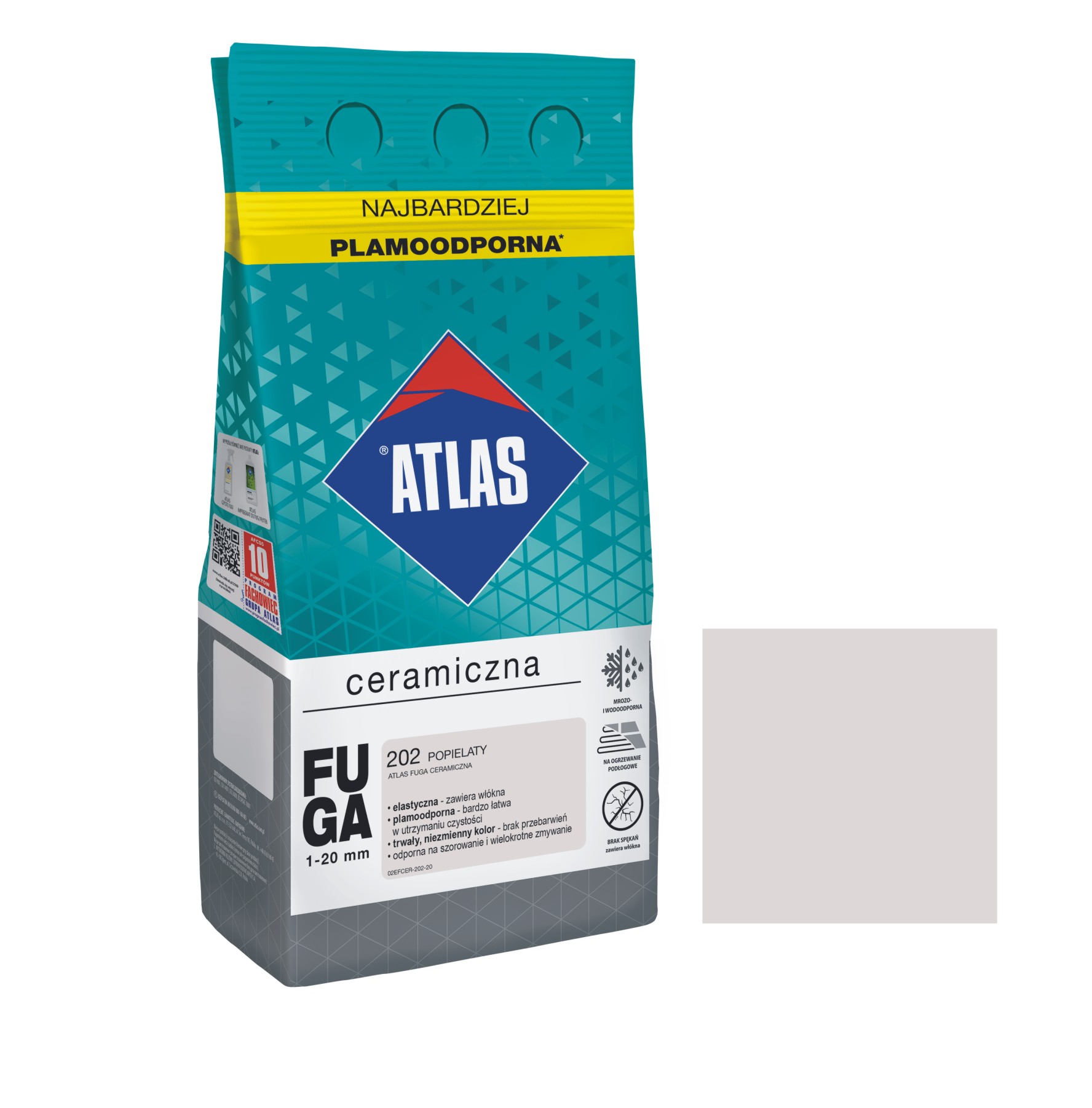 ATLAS FUGA  CERAMICZNA POPIELATA 202 5KG