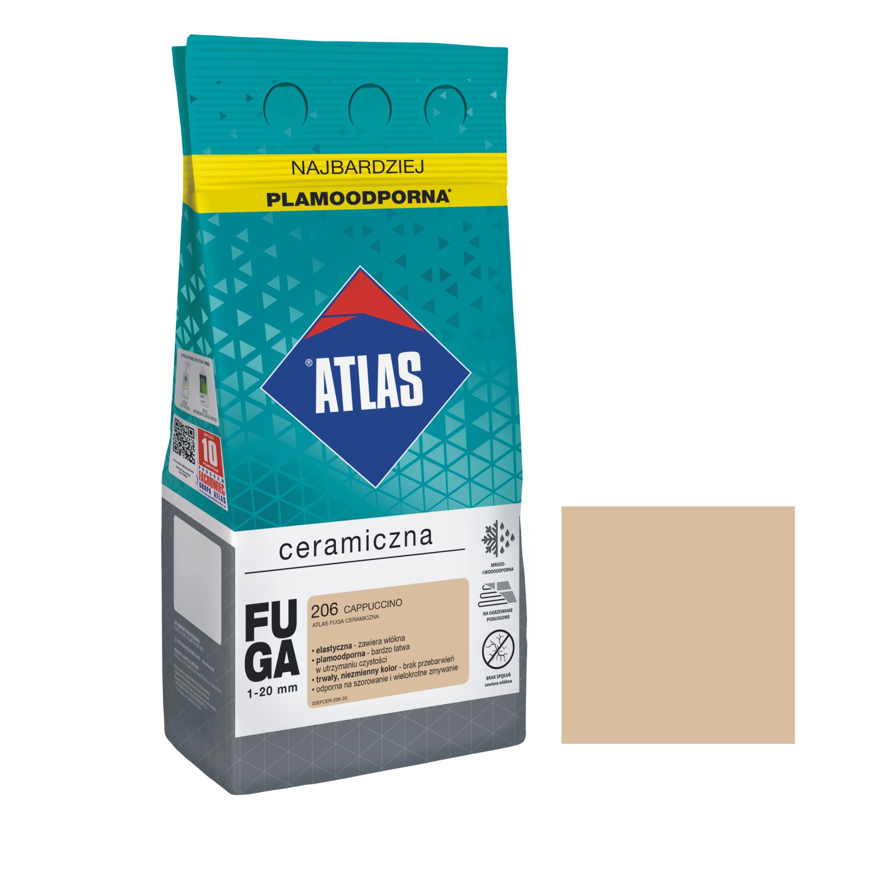 ATLAS FUGA  CERAMICZNA CAPPUCCINO 206 2KG