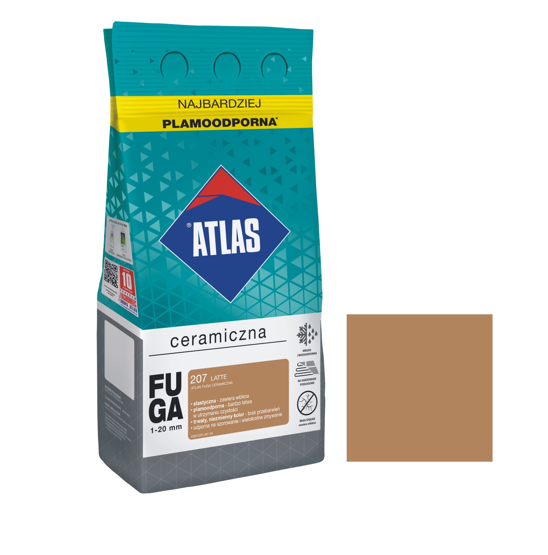 ATLAS FUGA  CERAMICZNA LATTE 207 2KG