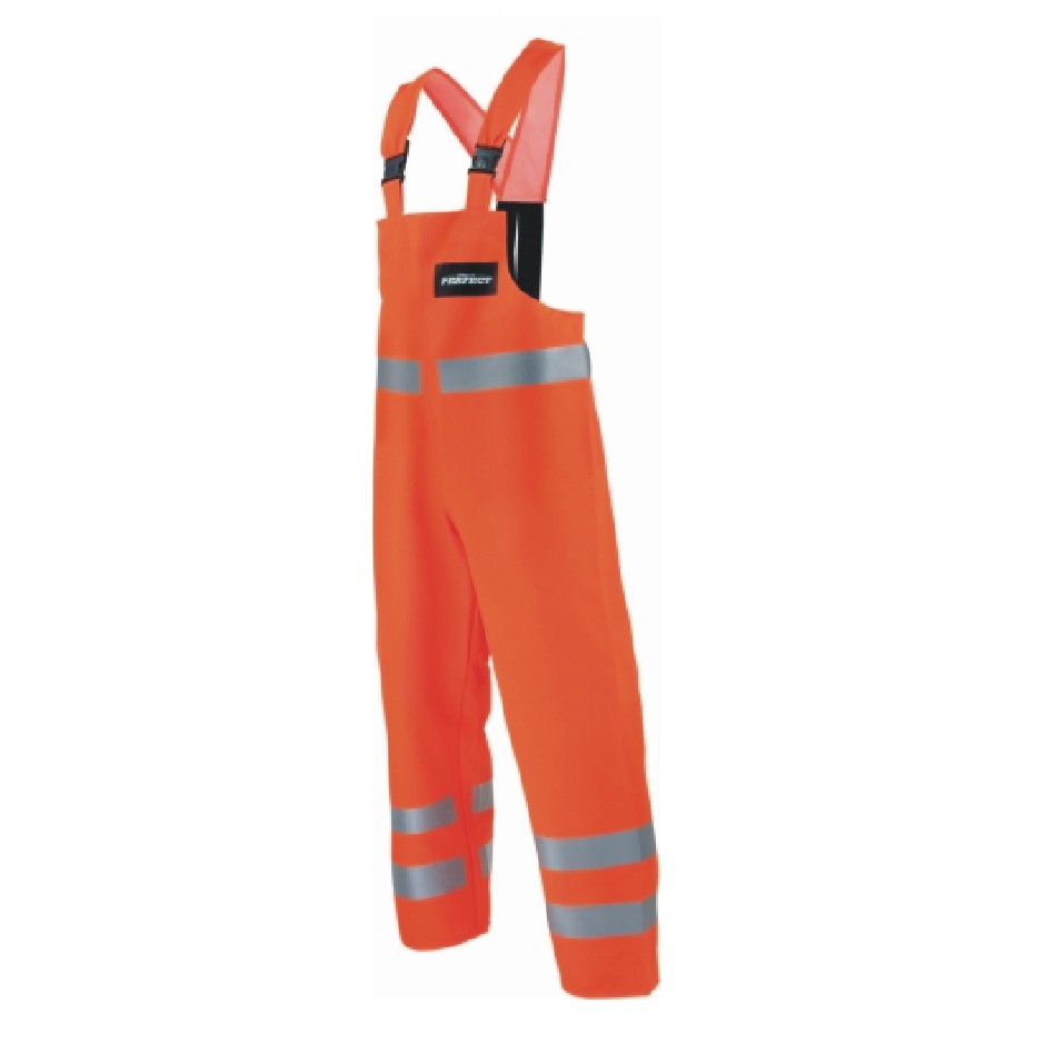 SPODNIE OGRODNICZKI PRZECIWDESZCZOWE ODBLASKOWE POMARAŃCZ 50 78281 AQUA HI-VIS B