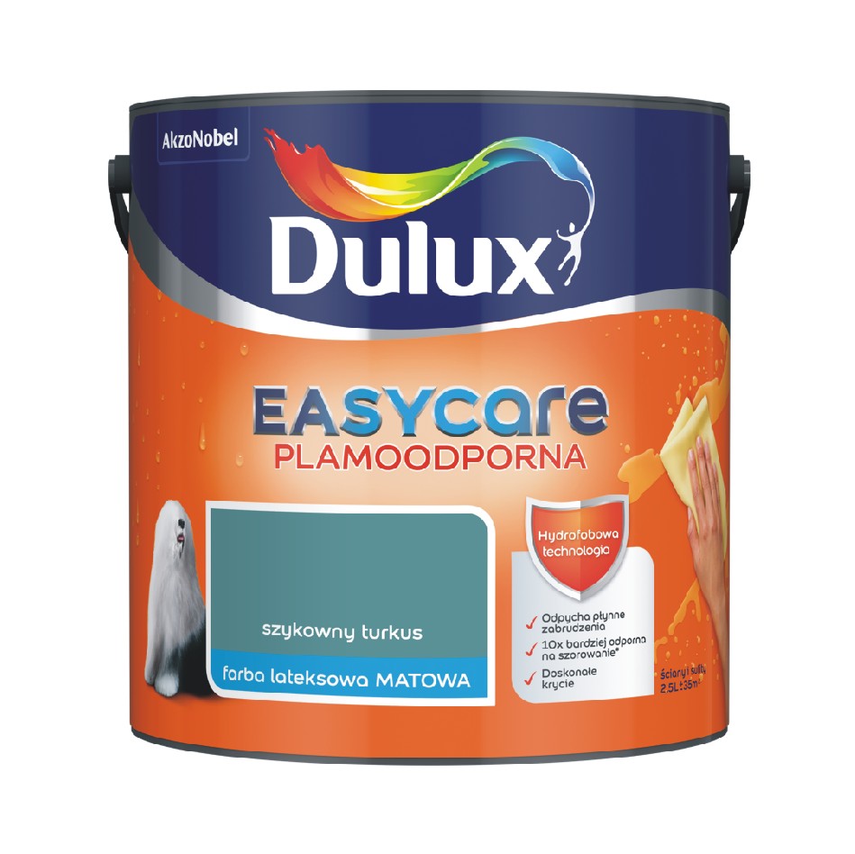 Farba Dulux EasyCare szykowny turkus 2,5l