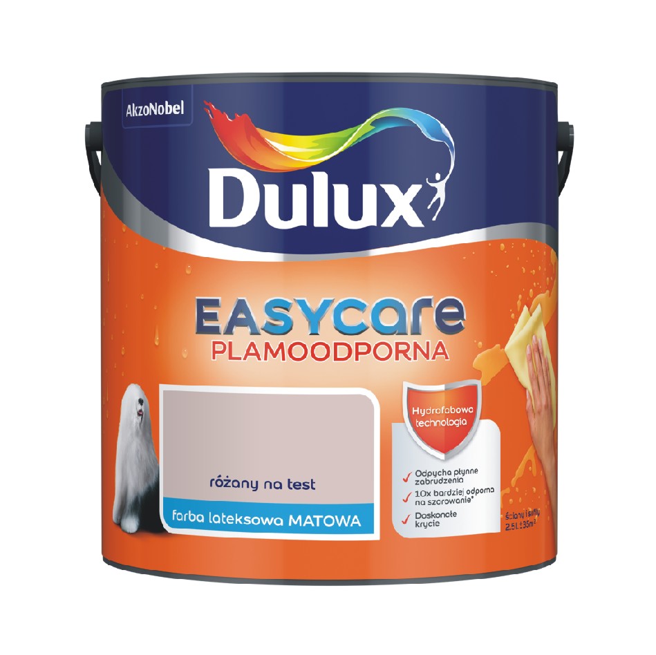 Farba Dulux EasyCare różany na test 2,5l