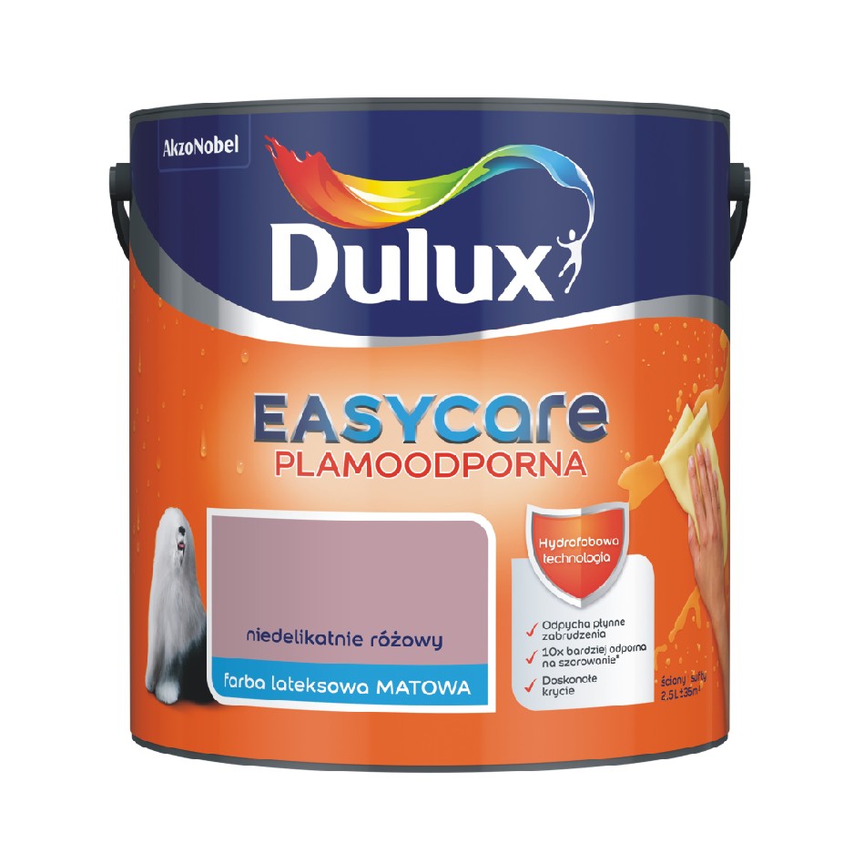 Farba Dulux EasyCare niedelikatnie różowy 2,5l