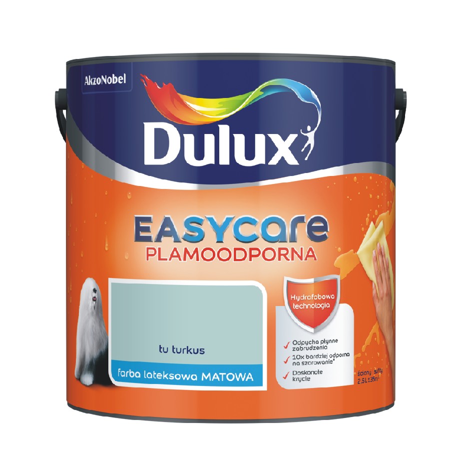 Farba Dulux EasyCare tu turkus 2,5l