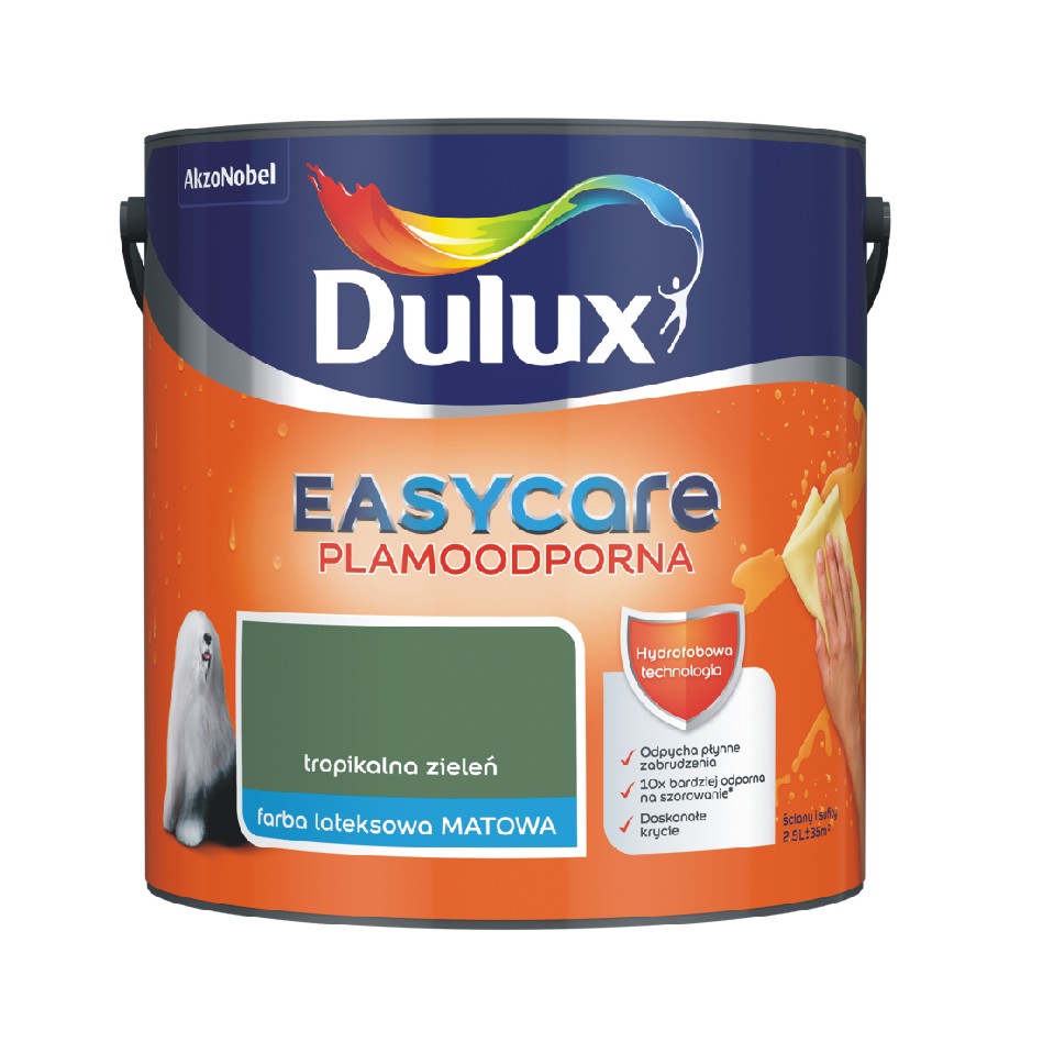 Farba Dulux EasyCare tropikalna zieleń 2,5l