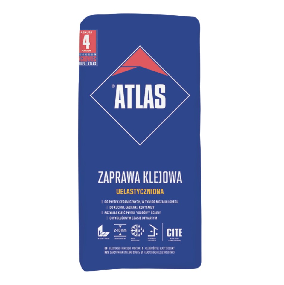 ATLAS ZAPRAWA KLEJOWA UELASTYCZNIONA do płytek 25KG