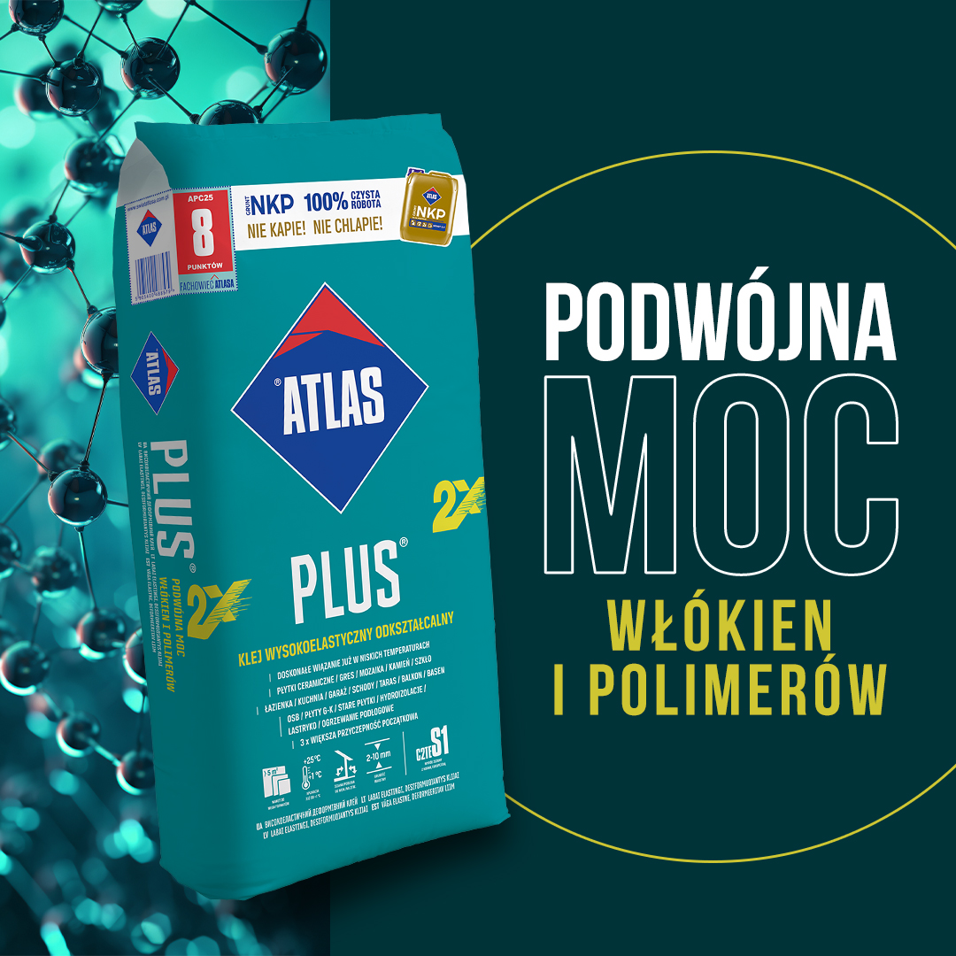 ATLAS ZAPRAWA KLEJOWA PLUS do płytek 5KG