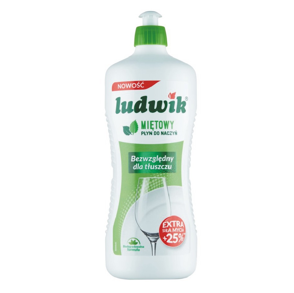 PŁYN DO NACZYŃ MIĘTOWY 900ML LUDWIK