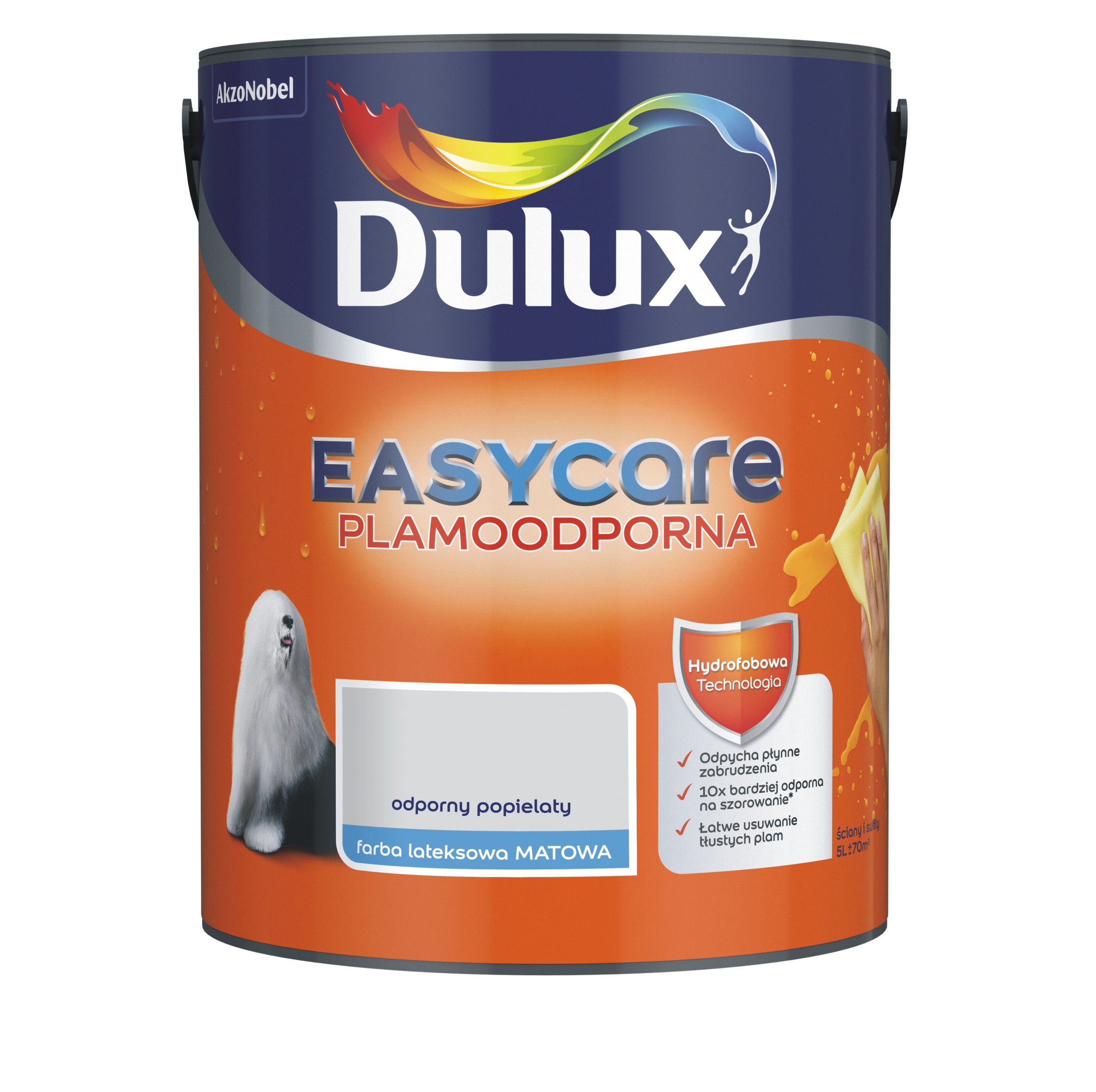 Farba Dulux EasyCare odporny popielaty 5l