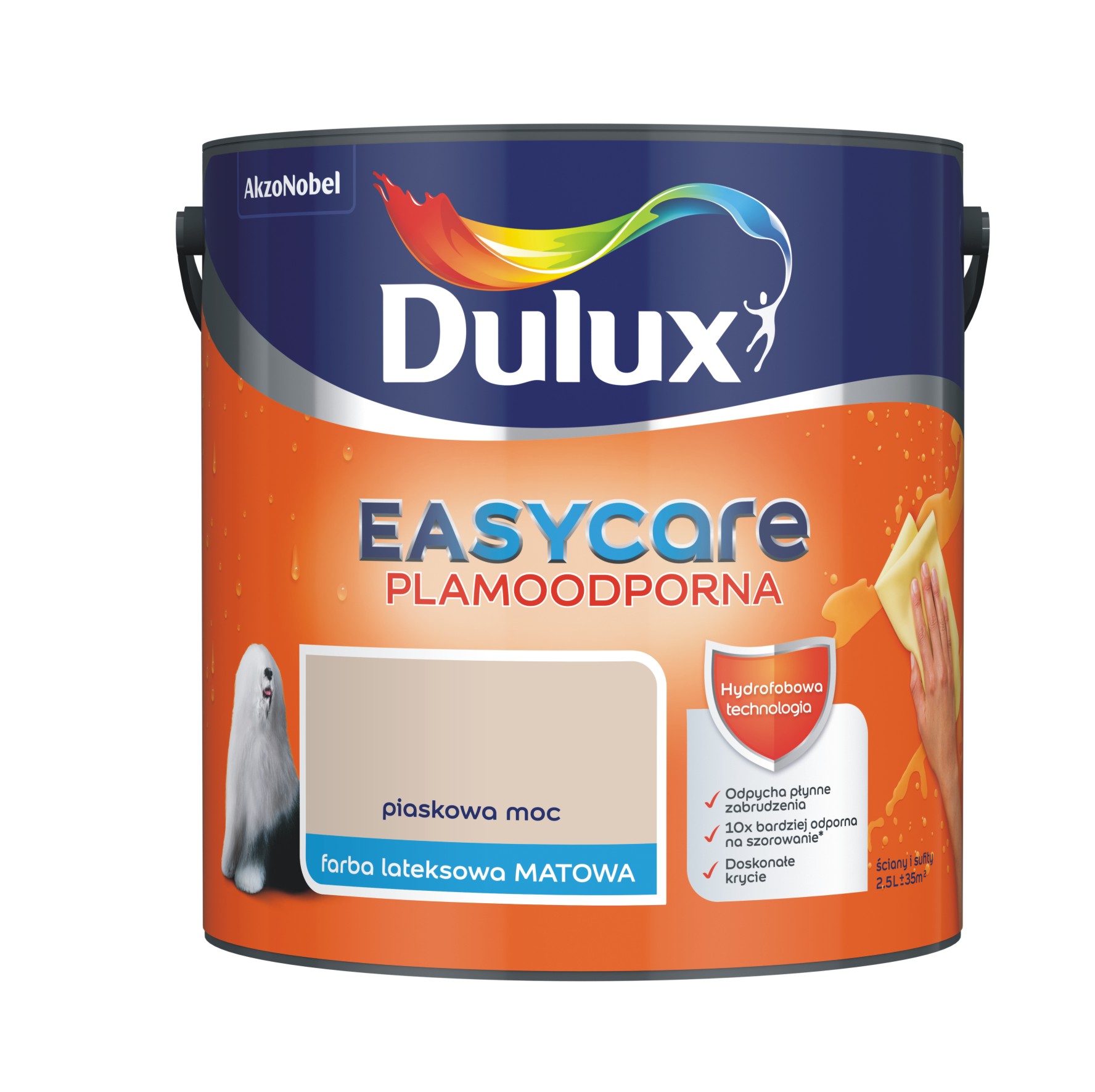 Farba Dulux EasyCare piaskowa moc 2,5l