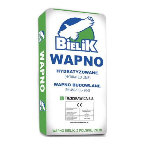 WAPNO BUDOWLANE HYDRATYZOWANE BIAŁE 25KG 