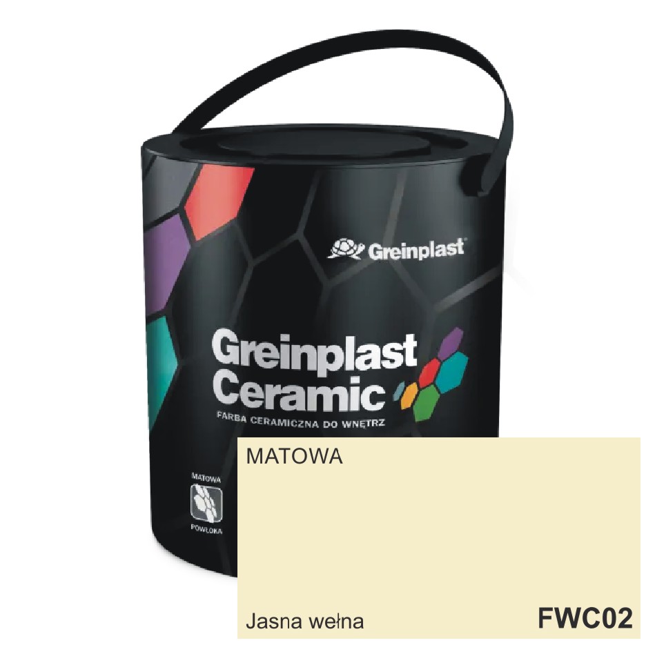 Farba CERAMICZNA 02 Jasna wełna 2,5L Greinplast