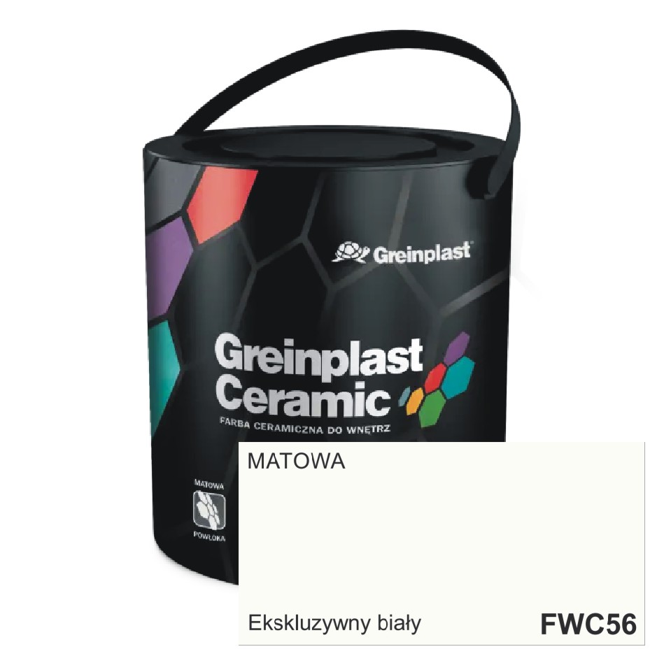 Farba CERAMICZNA 56 Ekskluzywny biały 1L Greinplast