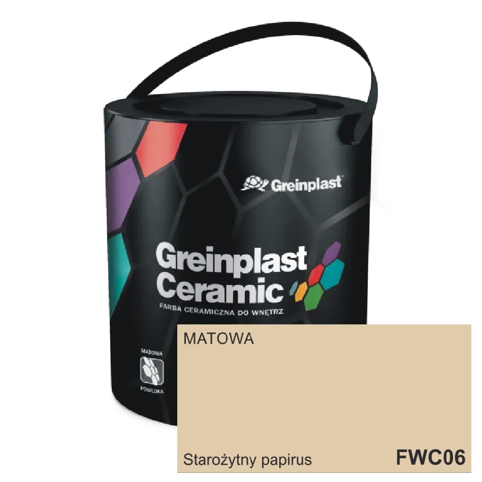 Farba CERAMICZNA 06 Starożytny papirus 2,5L Greinplast