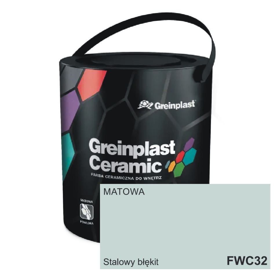 Farba CERAMICZNA 32 Stalowy błękit 2,5L Greinplast