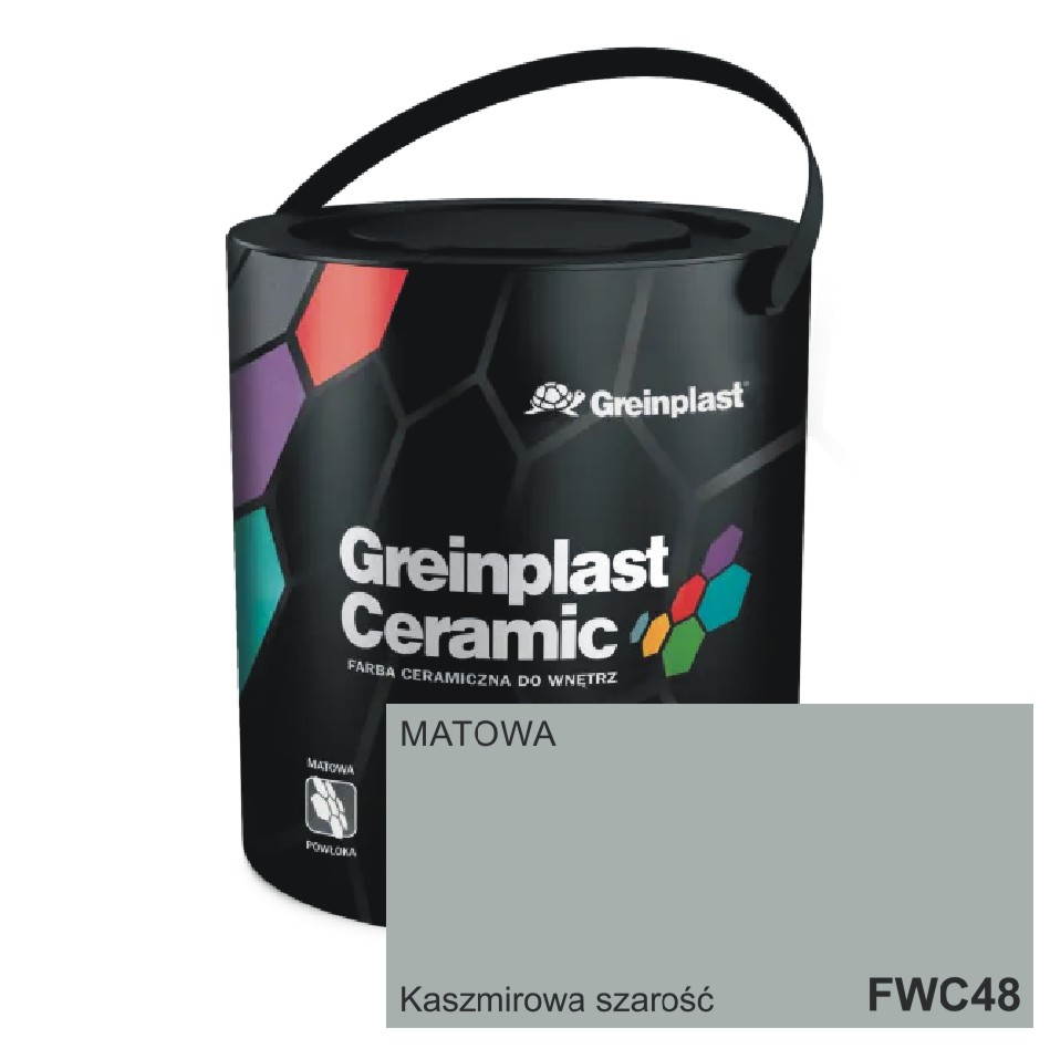 Farba CERAMICZNA 48 Kaszmirowa szarość 2,5L Greinplast