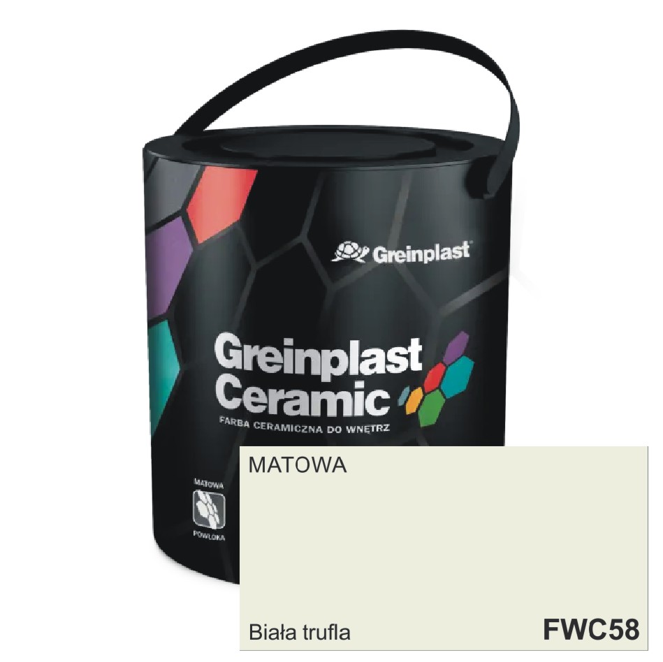 Farba CERAMICZNA 58 Biała trufla 1L Greinplast