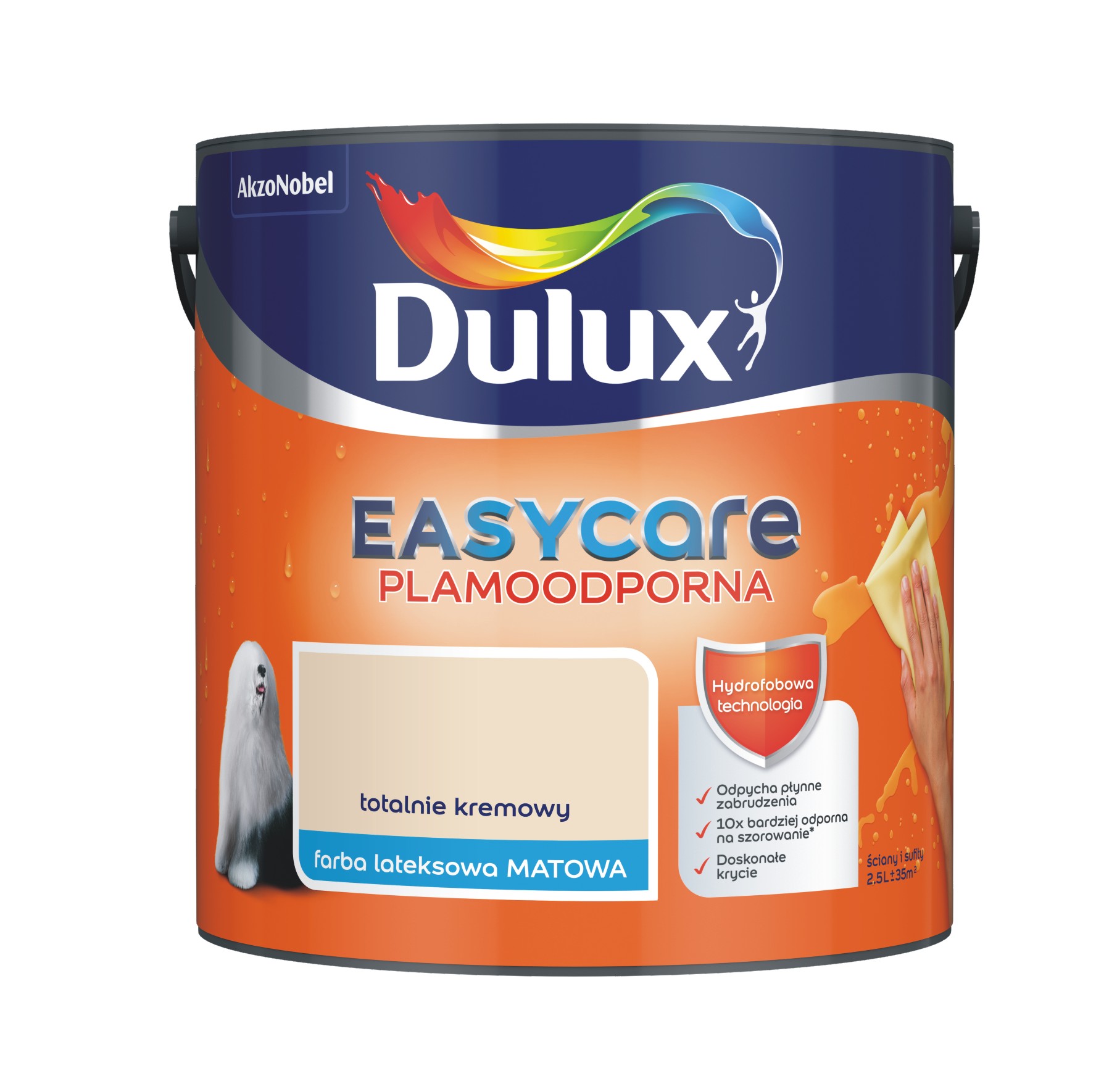 Farba Dulux EasyCare totalnie kremowy 2,5l