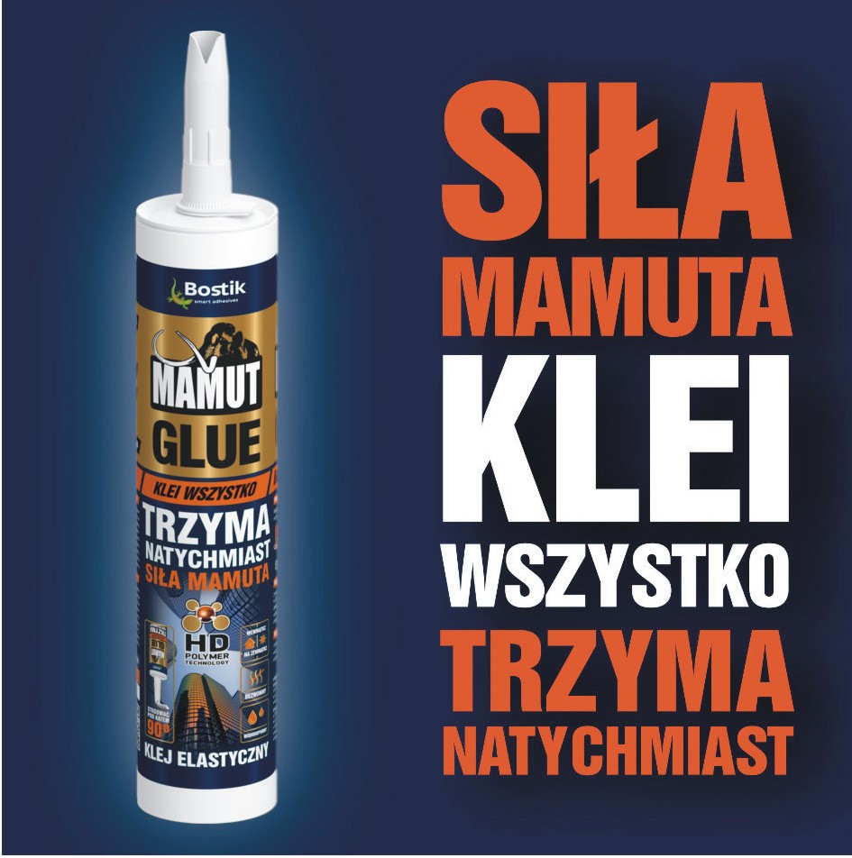 Klej montażowy MAMUT GLUE BIAŁY 290ML