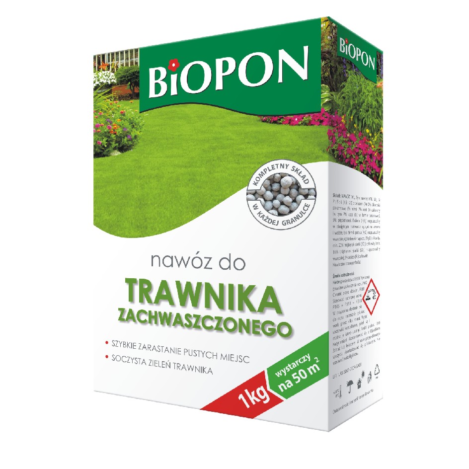 NAWÓZ DO TRAWNIKA ZACHWASZCZONEGO 3KG Biopon