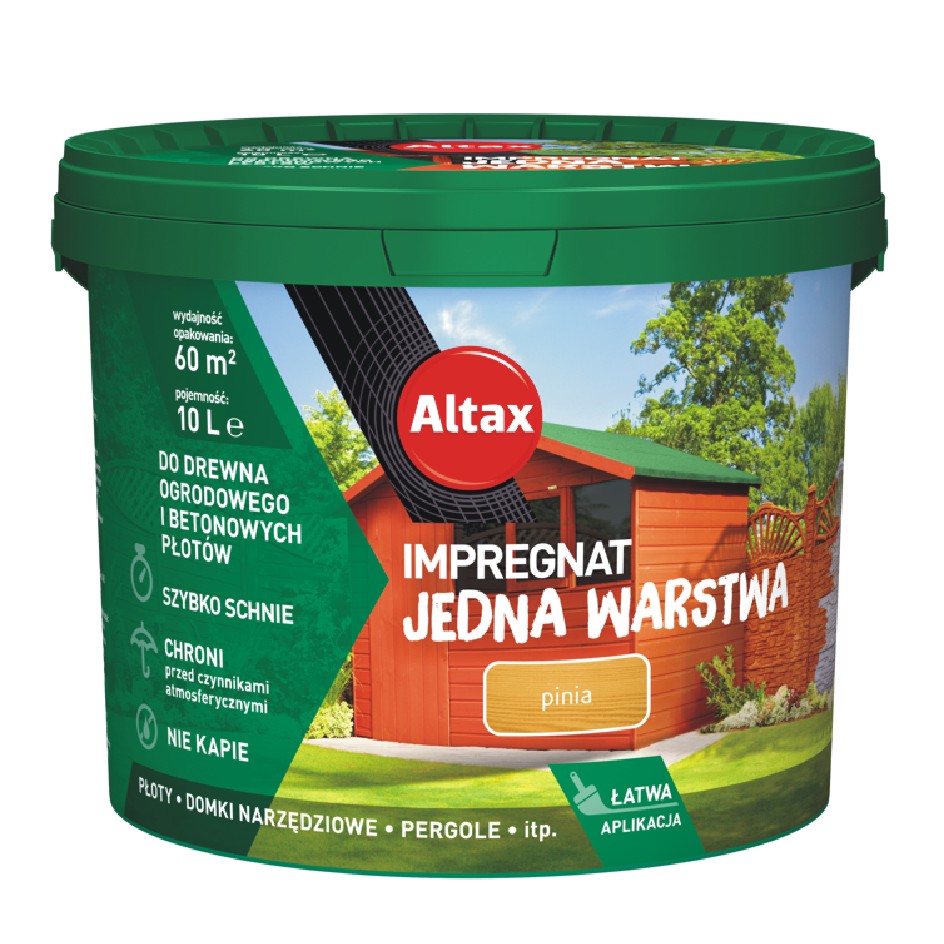 ALTAX IMPREGNAT OGRODOWY PINIA 10L