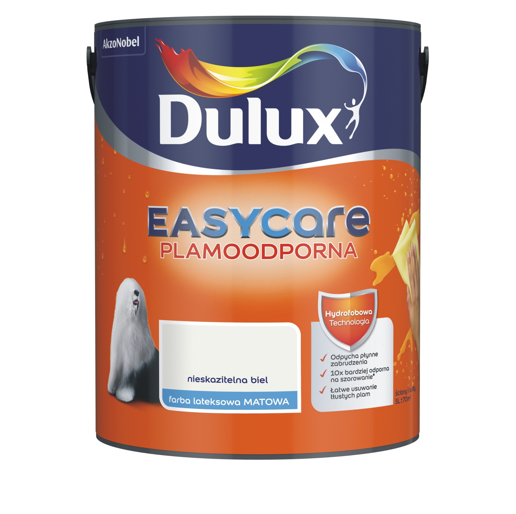 Farba Dulux EasyCare nieskazitelna biel 5l