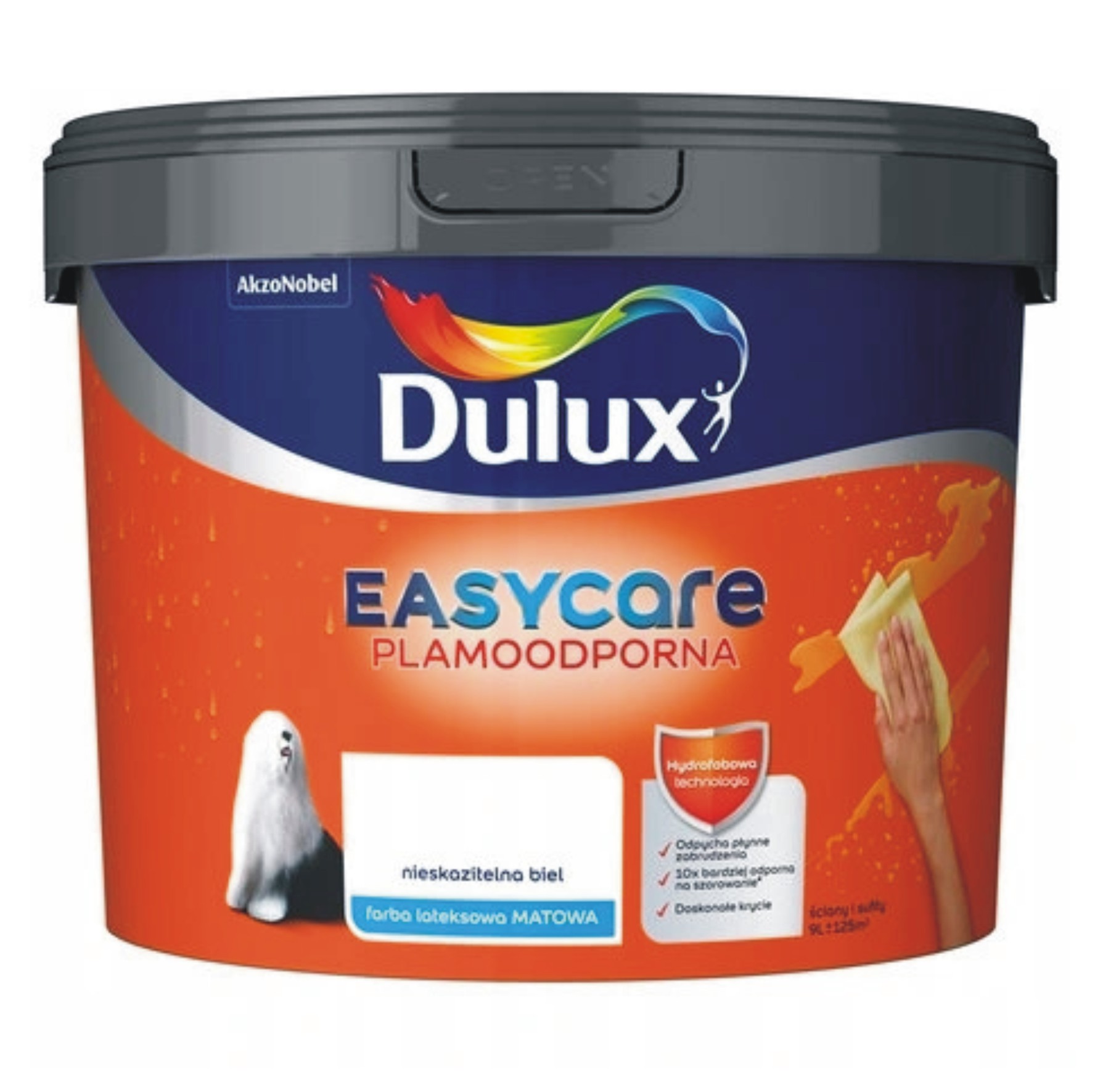 Farba Dulux EasyCare nieskazitelna biel 9l