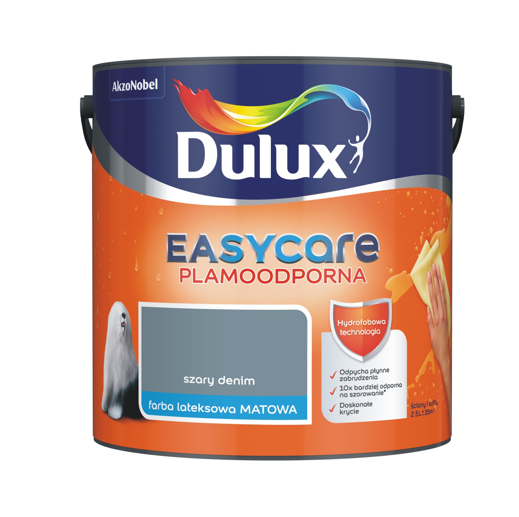 Farba Dulux EasyCare szary denim 2,5l