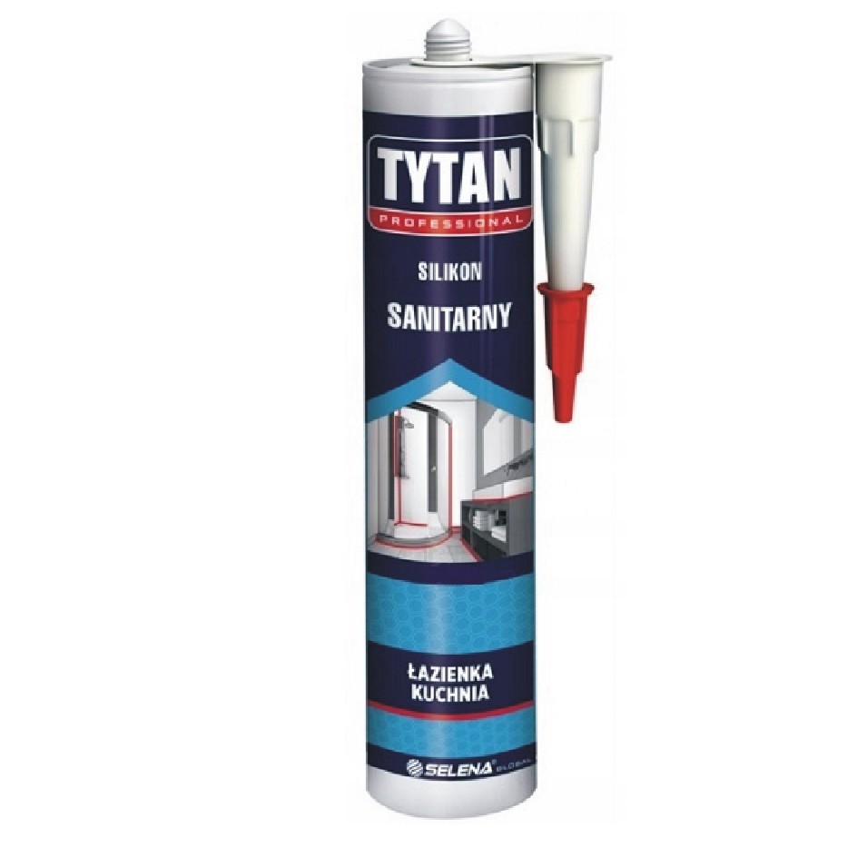 SILIKON SANITARNY BIAŁY 280ML Tytan