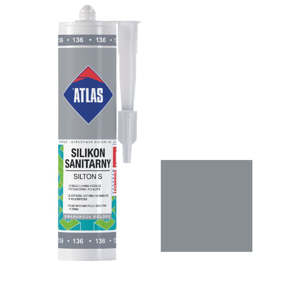 ATLAS SILIKON SILTON S 136 280ML Srebrny