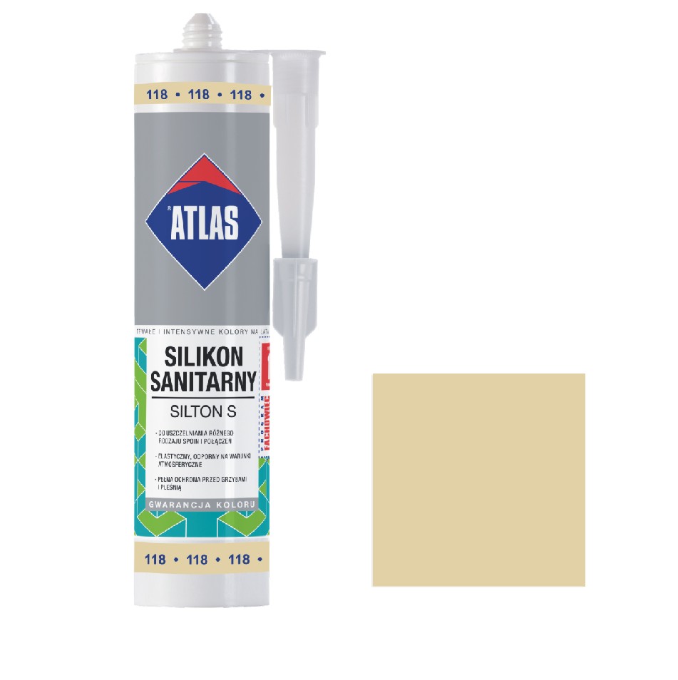 ATLAS SILIKON SILTON 118 280ML Jasminowy