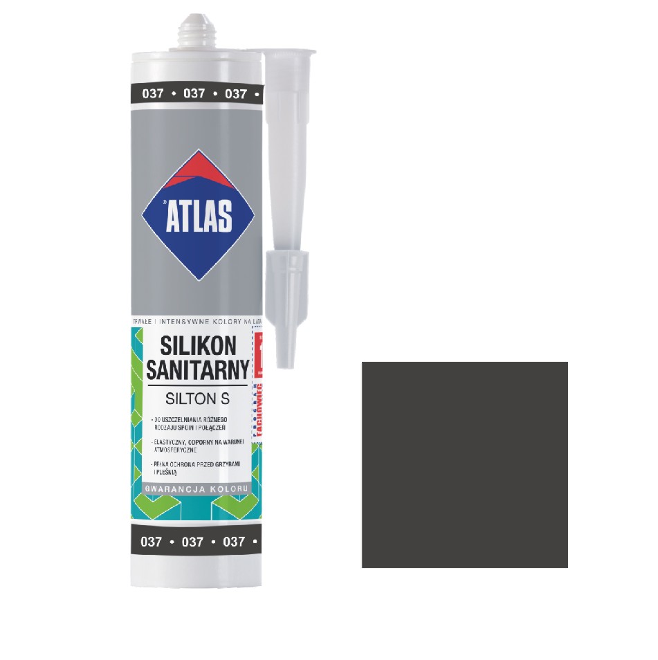 ATLAS SILIKON SILTON S 037 280ML Grafitowy