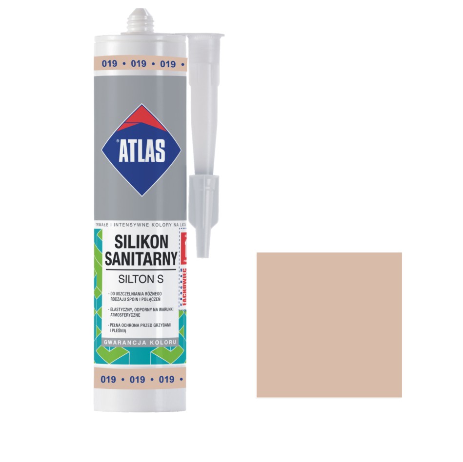 ATLAS SILIKON SILTON S 019 280ML Jasnobeżowy