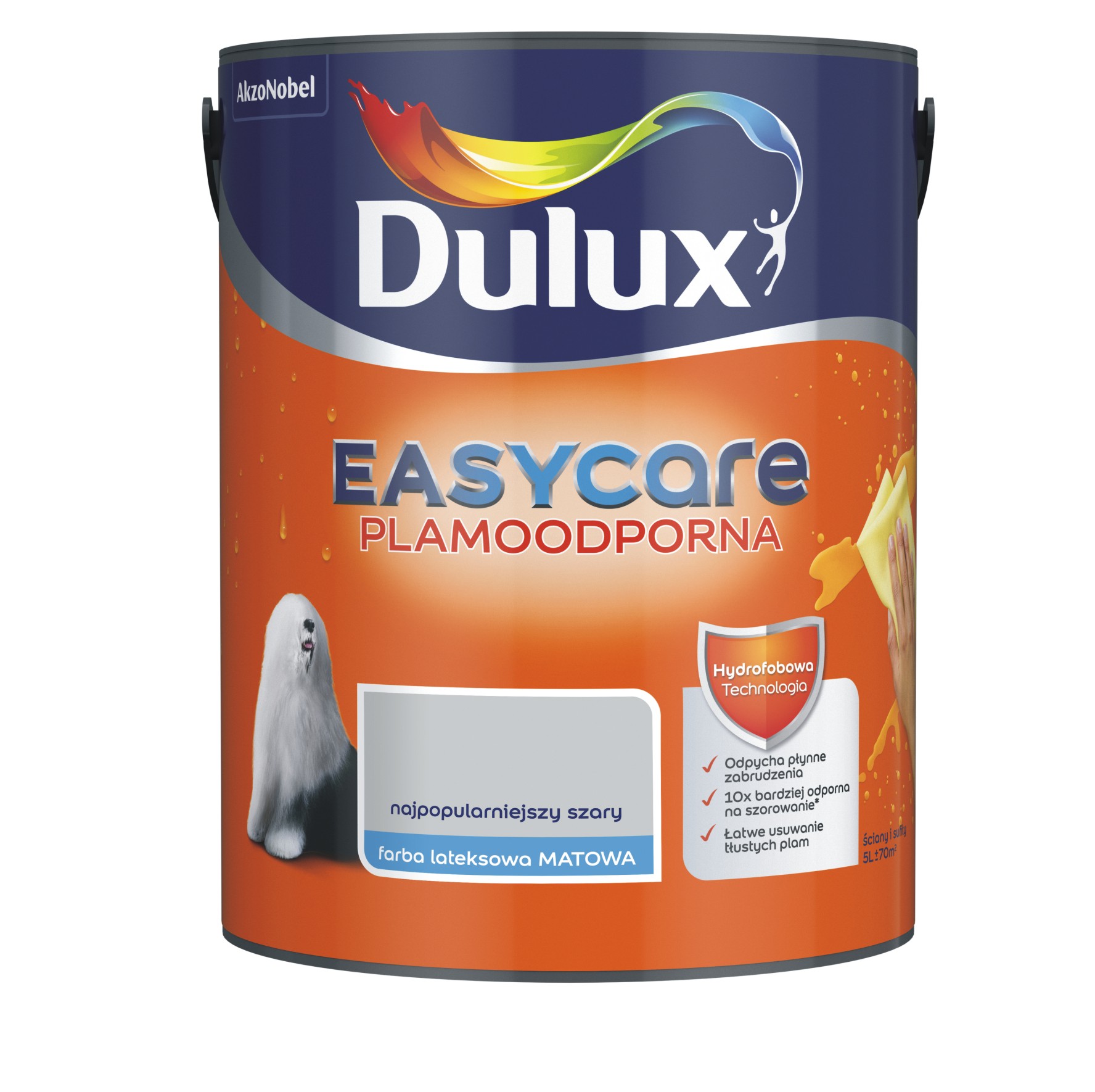 Farba Dulux EasyCare najpopularniejszy szary 5l