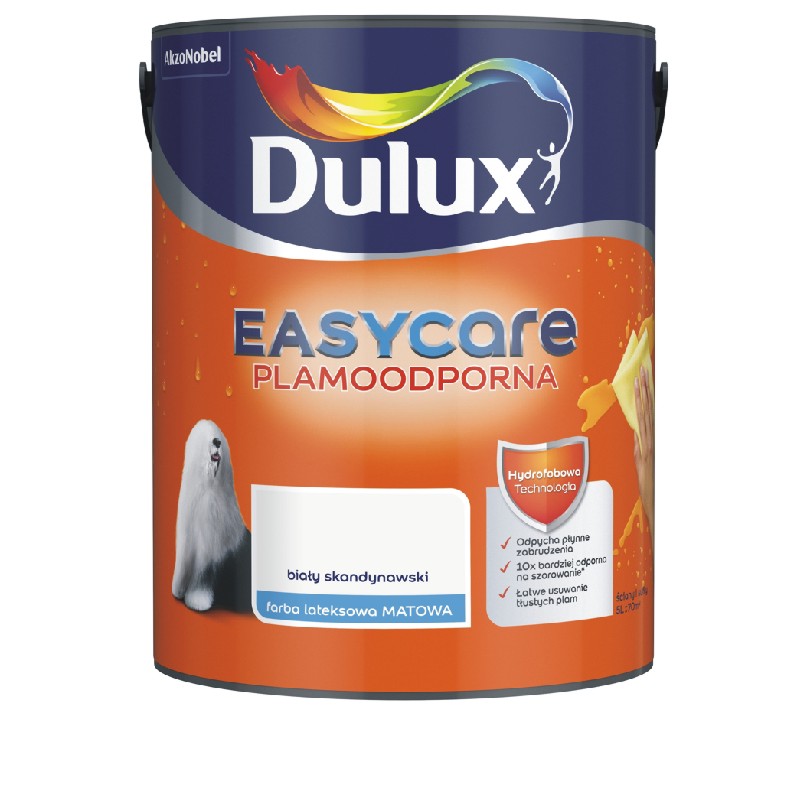 Farba Dulux EasyCare biały skandynawski 5l