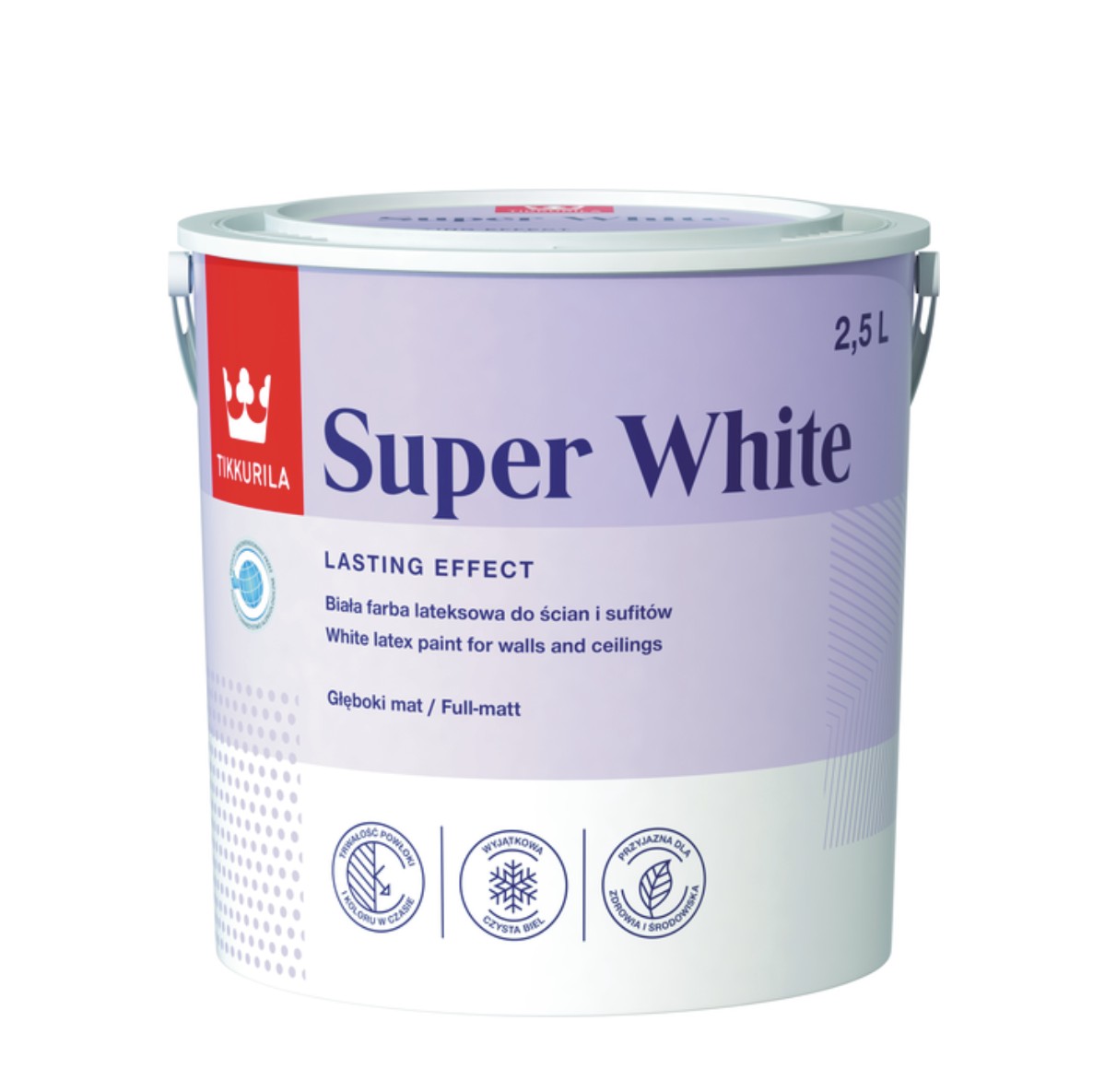 FARBA LATEKSOWA SUPER WHITE 2,5L Tikkurila