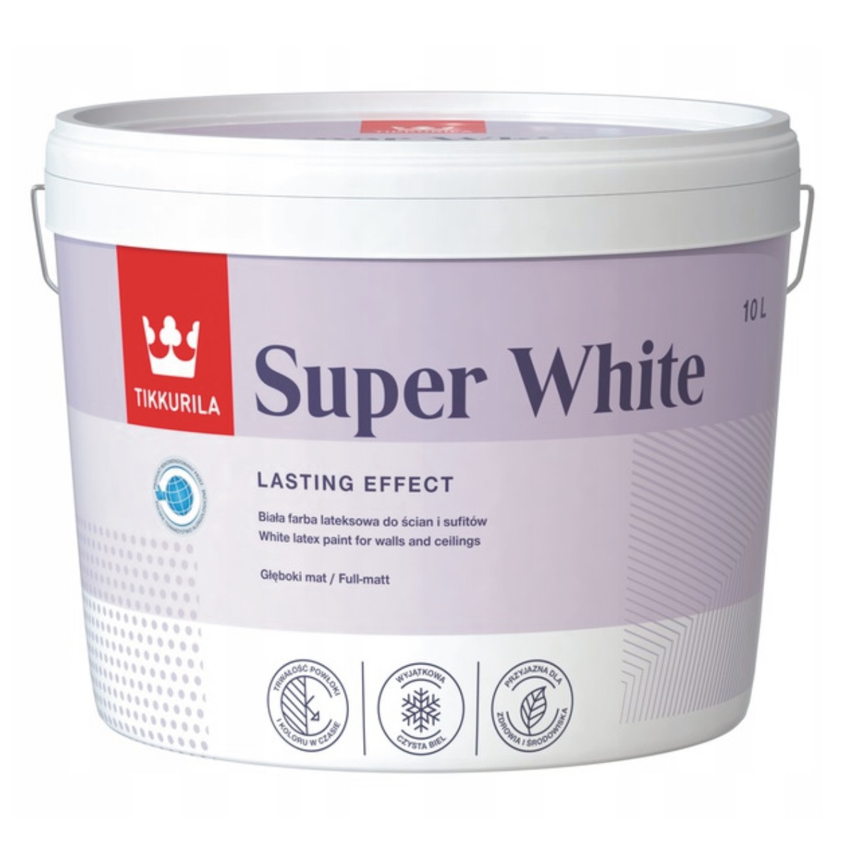 FARBA LATEKSOWA SUPER WHITE 10L Tikkurila 