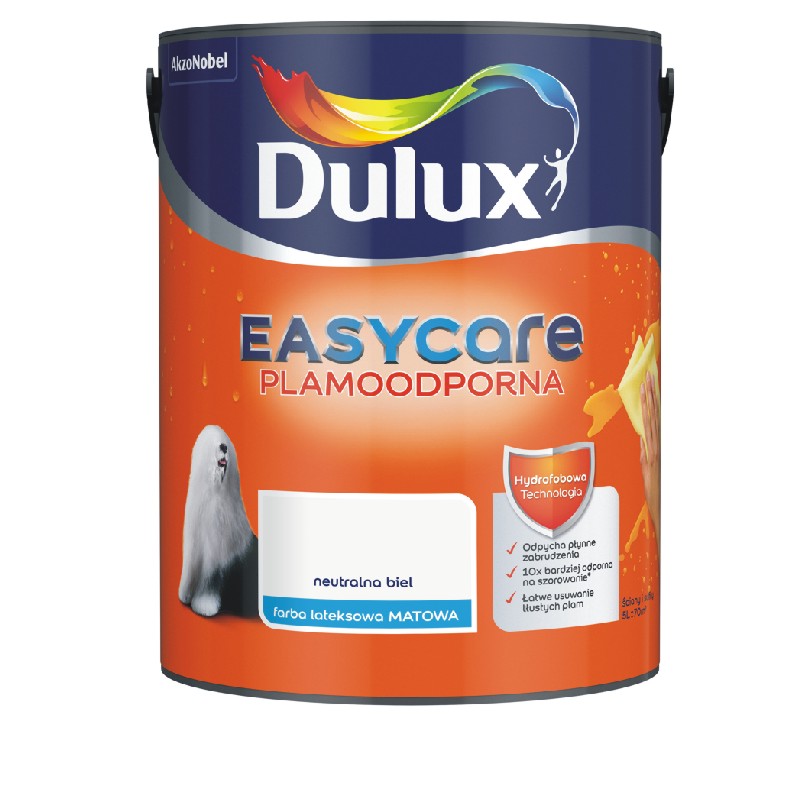 Farba Dulux EasyCare neutralna biel 5l