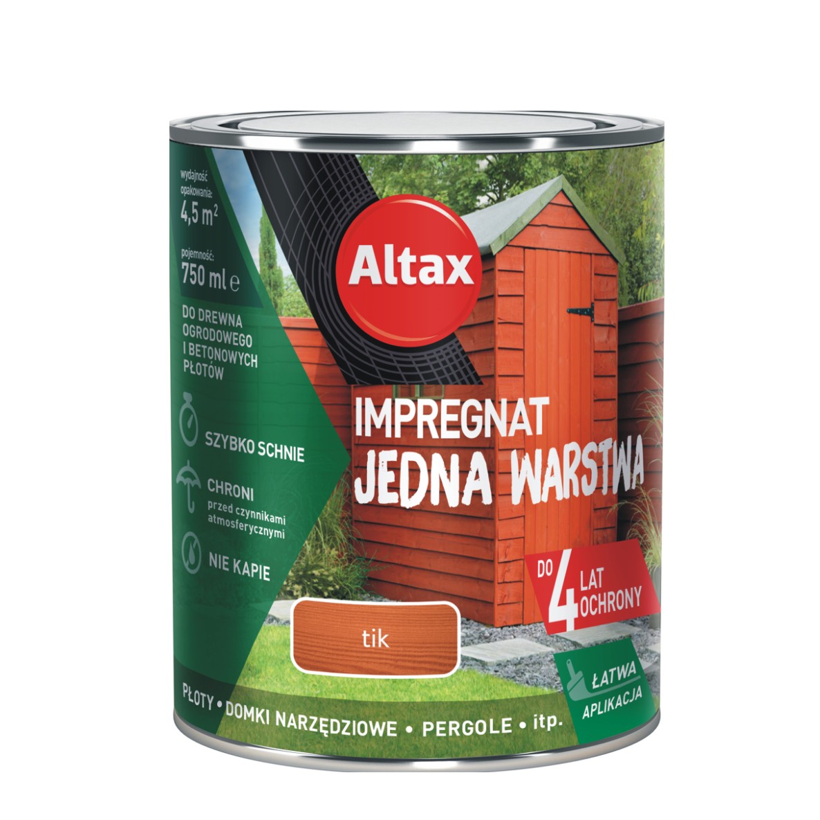 ALTAX IMPREGNAT JEDNA WARSTWA drewno/beton TIK 0,75L