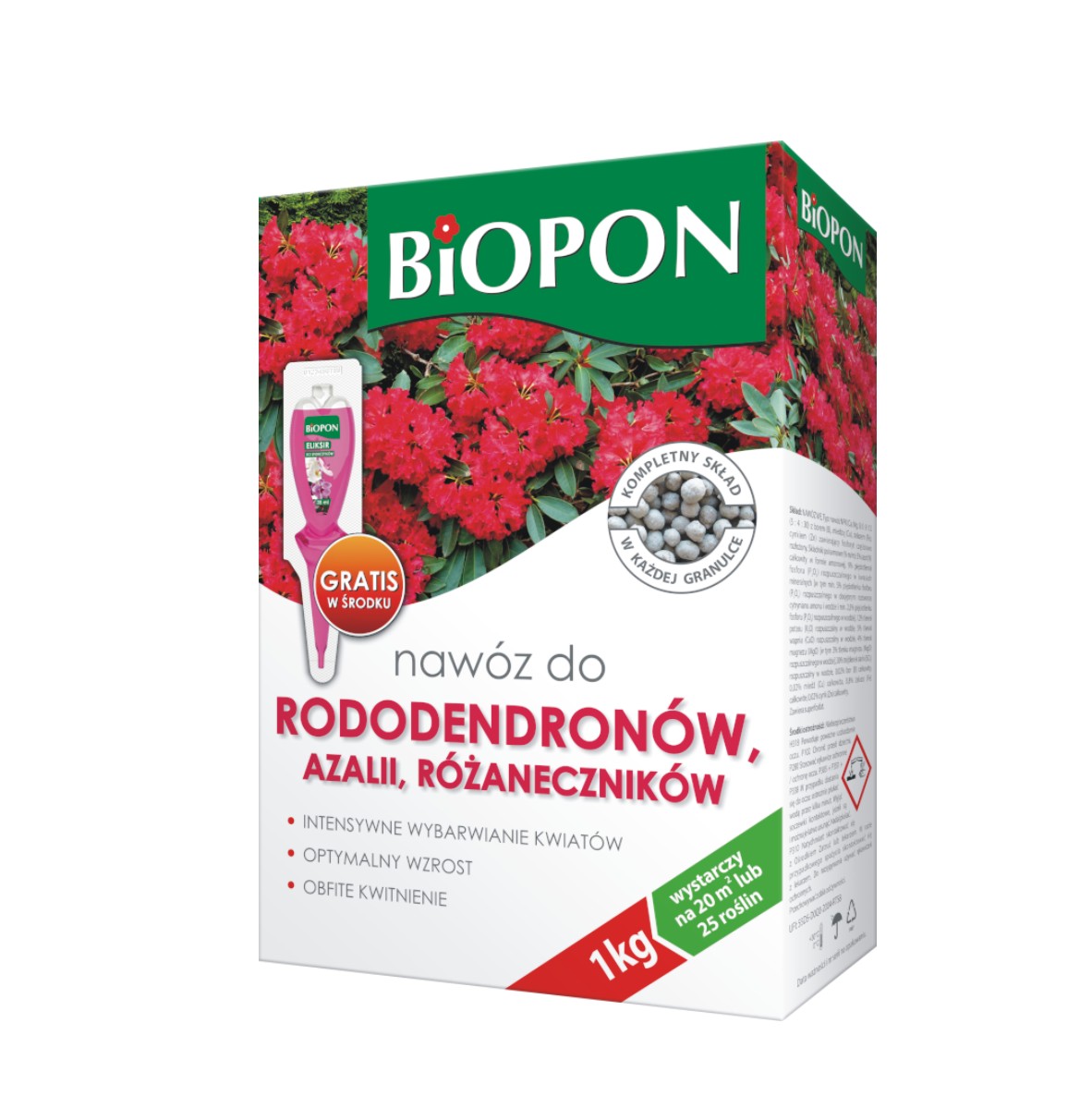 NAWÓZ DO RODODENDRONÓW I AZALI 1KG Biopon