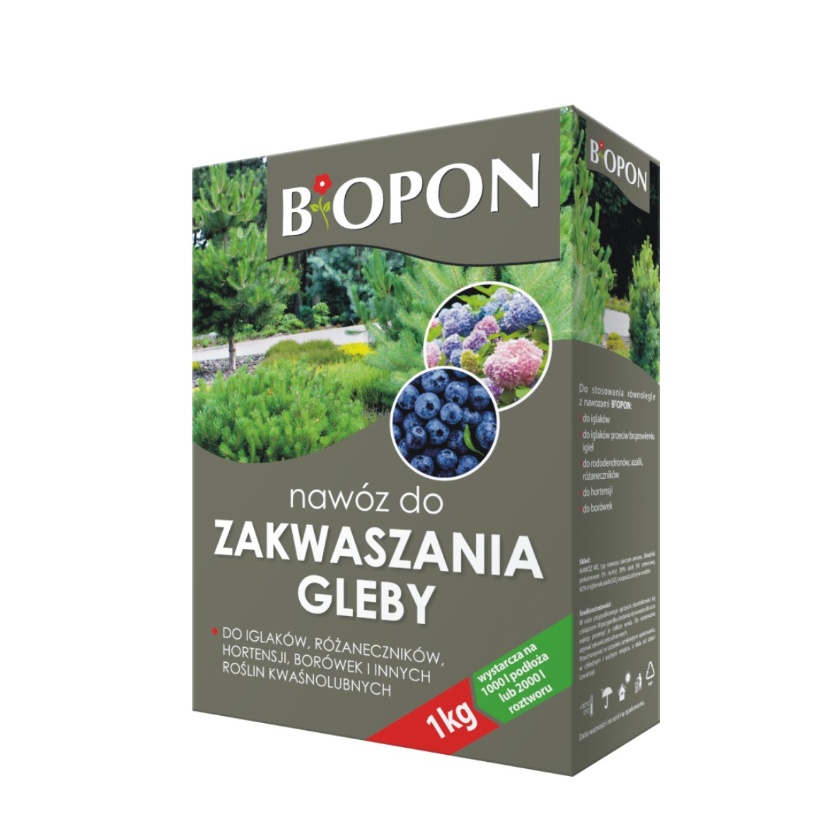 NAWÓZ DO ZAKWASZANIA GLEBY 1KG Biopon