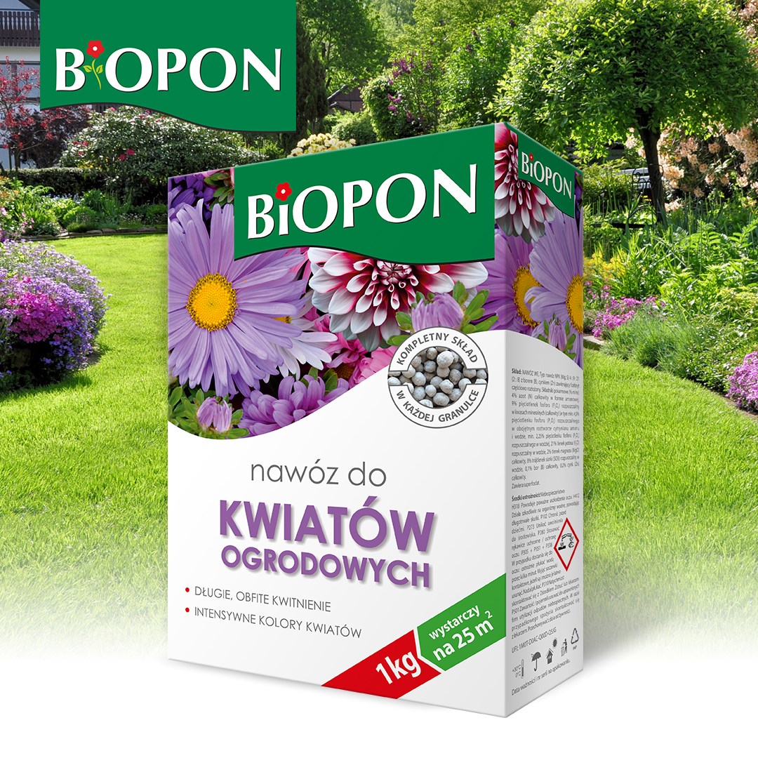 NAWÓZ DO KWIATÓW OGRODOWYCH 1KG Biopon