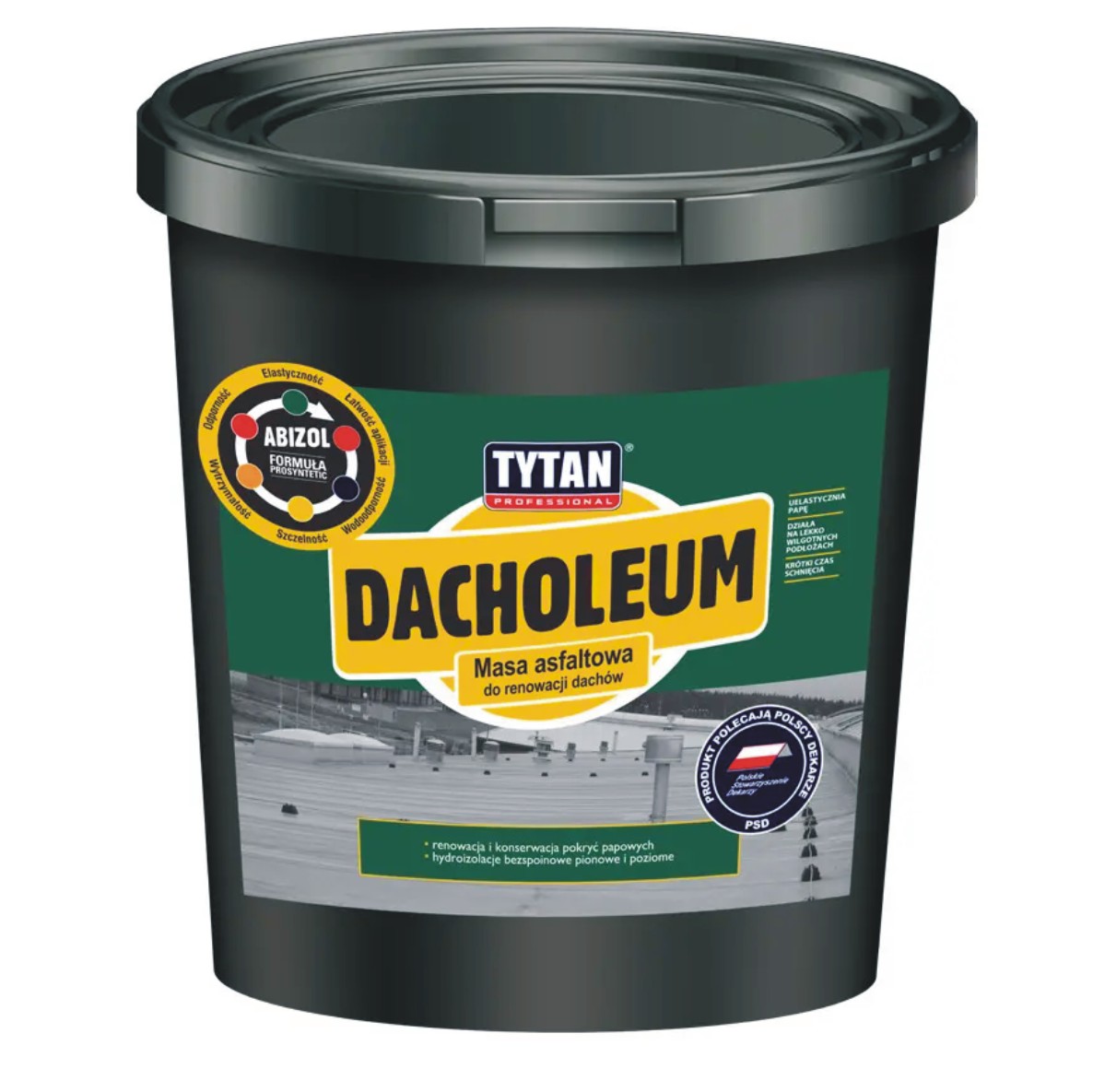 DACHOLEUM Masa asfaltowa do renowacji dachów 5KG Tytan