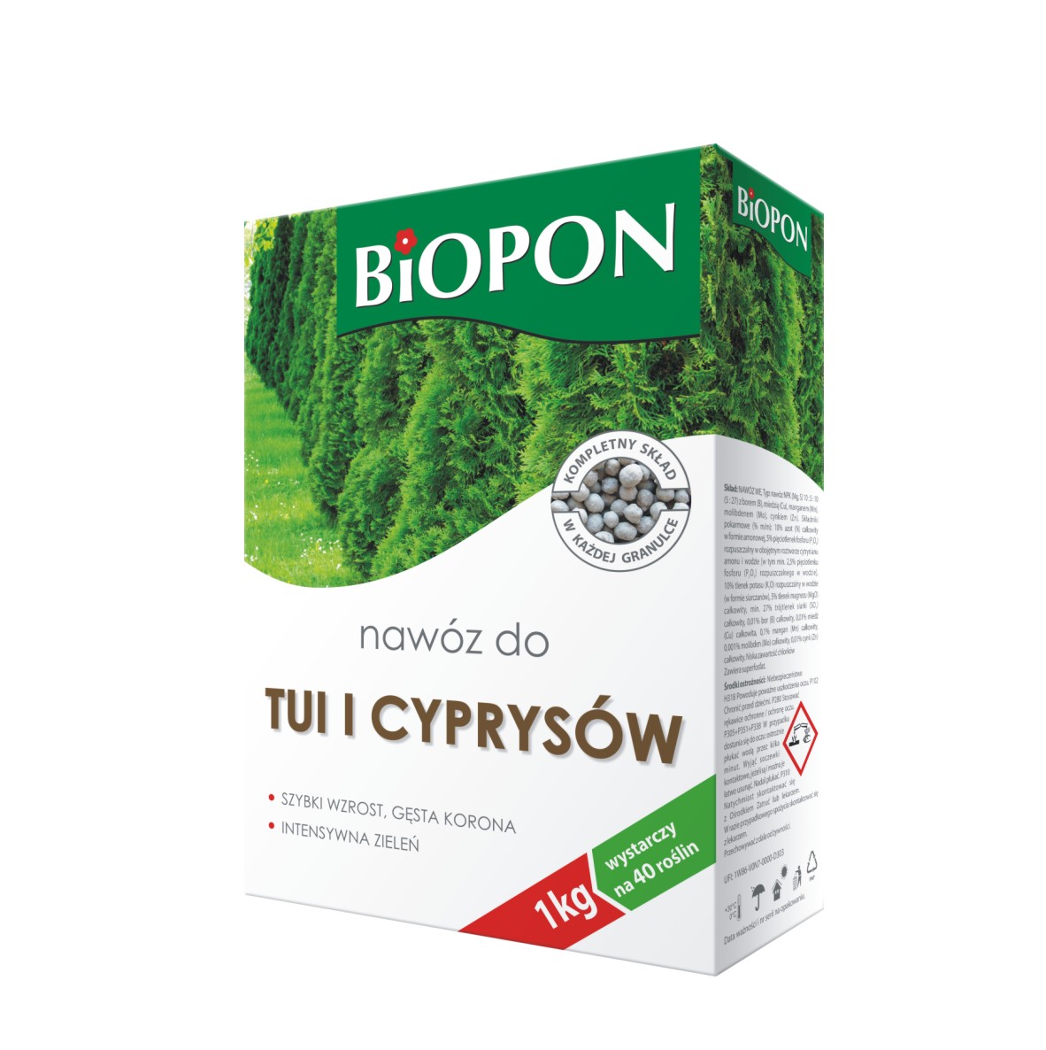 NAWÓZ DO TUI I CYPRYSÓW 1KG Biopon