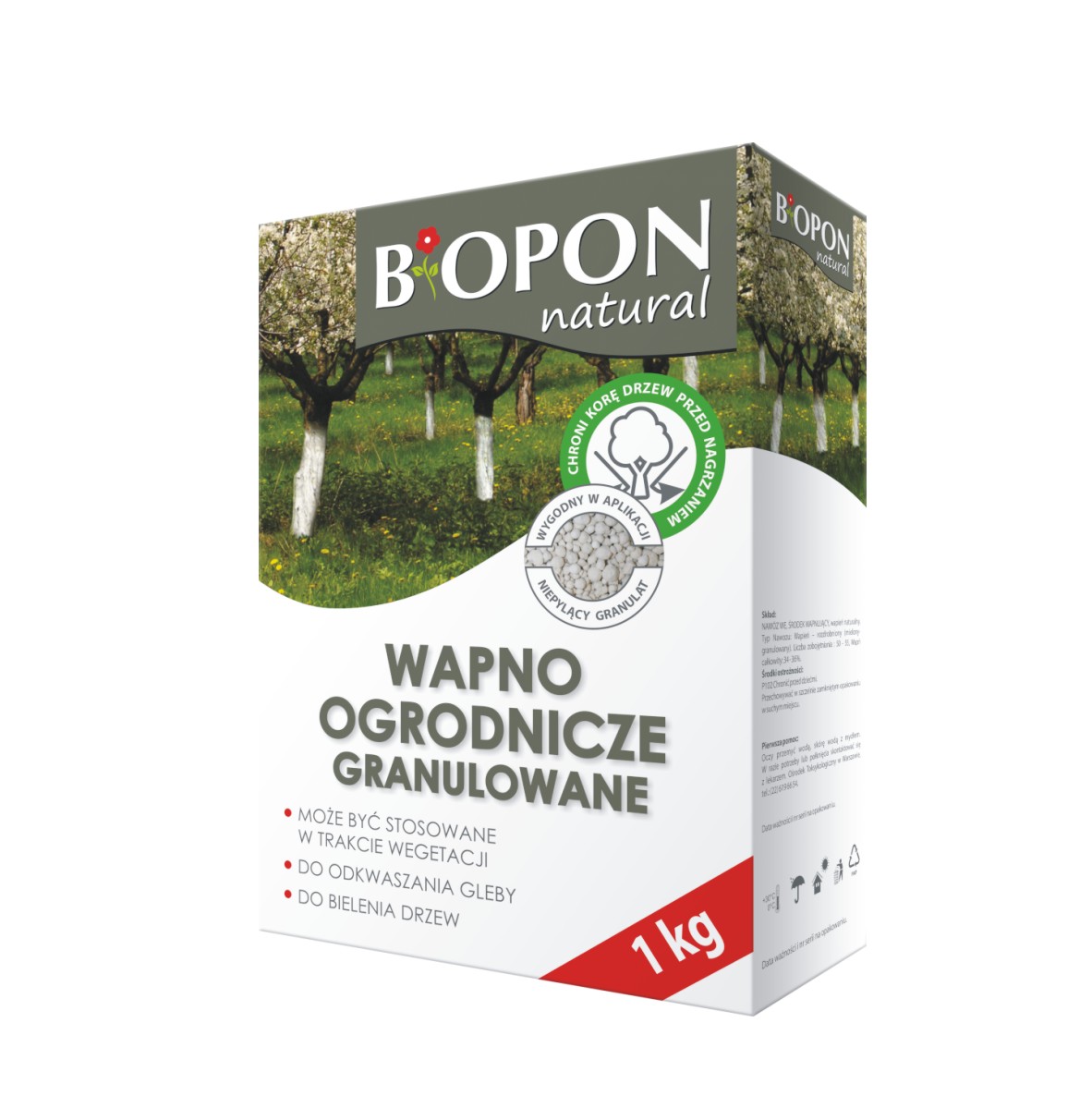 WAPNO OGRODNICZE GRANULOWANE 1KG Biopon