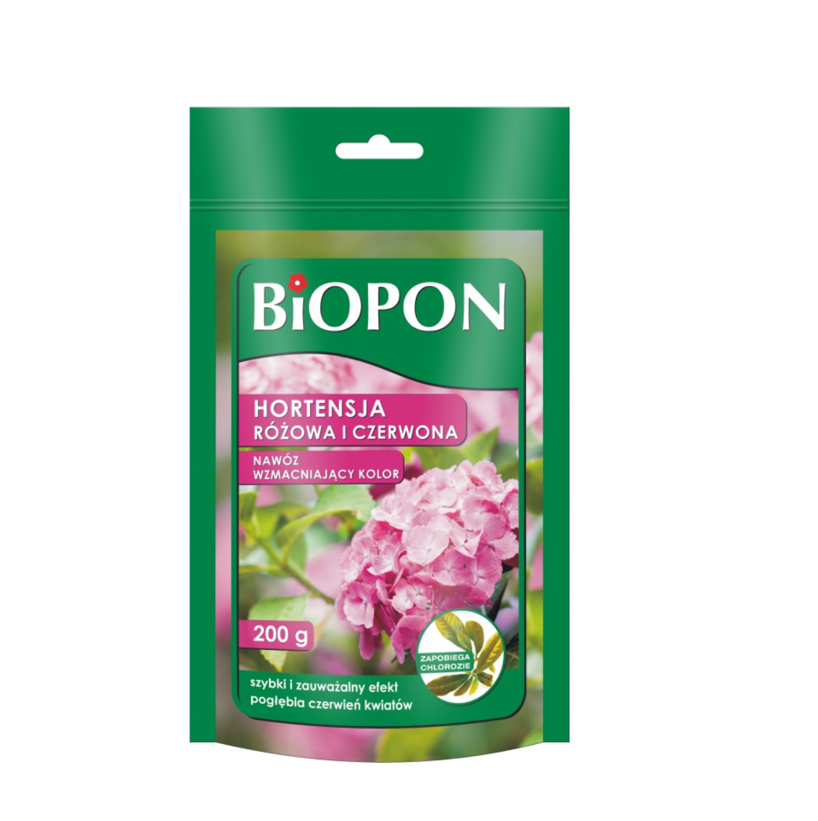 NAWÓZ DO HORTENSJI WZMACNIAJĄCY KOLOR 200G Biopon