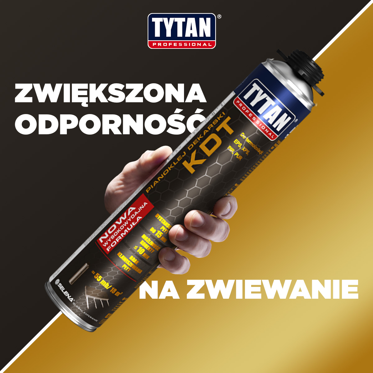 PIANOKLEJ KDT DO STYROPIANU 820ML Tytan